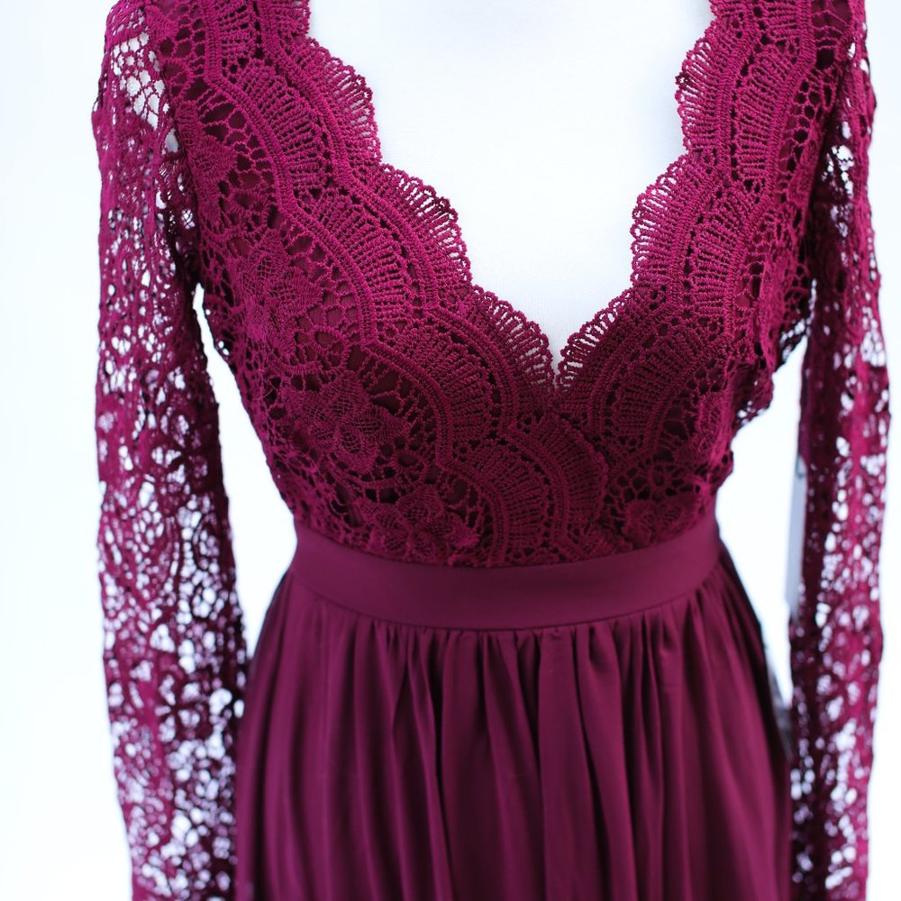 Lulus Lace Backless Dress - Picture 2 of 8